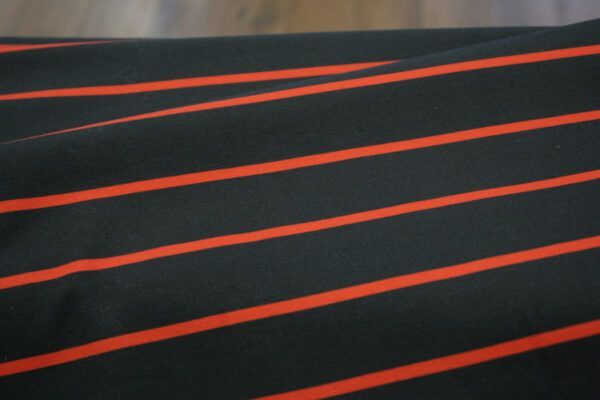 BIO Jersey // Streifen // Navy Rot – Bild 5