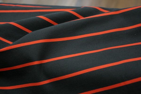 BIO Jersey // Streifen // Navy Rot – Bild 3