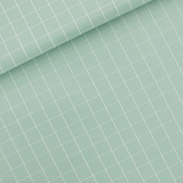 Gabardine Twill // SYAS // Thin Grid // Light Harbor