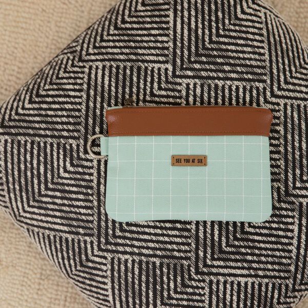 Gabardine Twill // SYAS // Thin Grid // Light Harbor – Bild 4