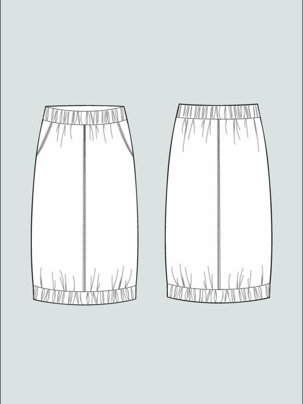 Schnittmuster // The Assembly Line // A-Line Midi Skirt XS-L oder XL-3XL – Bild 6