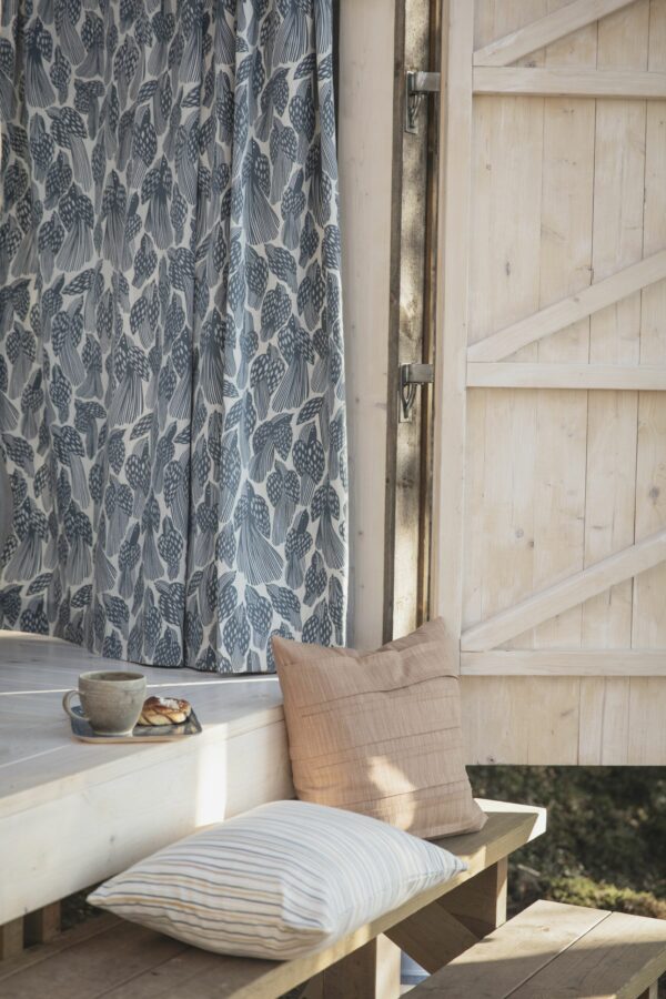 Dekostoff // Birds // Dusty Blue – Bild 4