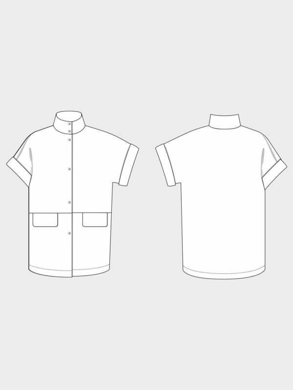 Schnittmuster // The Assembly Line // Cap Sleeve Vest XS-L oder XL-3XL – Bild 4
