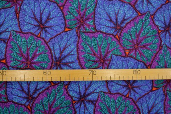 Popeline // Kaffe Fassett // Begonia Leaves // Cobalt – Bild 5