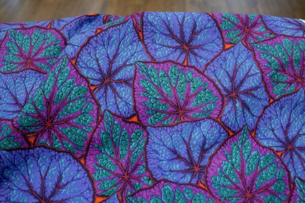 Popeline // Kaffe Fassett // Begonia Leaves // Cobalt – Bild 3