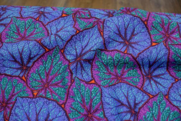 Popeline // Kaffe Fassett // Begonia Leaves // Cobalt