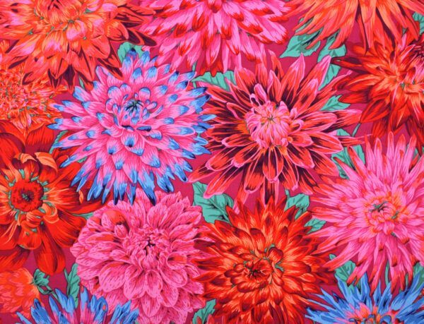 Popeline // Kaffe Fassett // Cactus Dahlia // Red – Bild 5