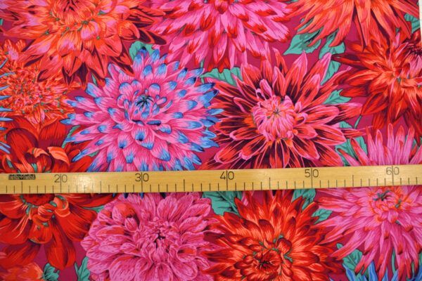 Popeline // Kaffe Fassett // Cactus Dahlia // Red – Bild 4