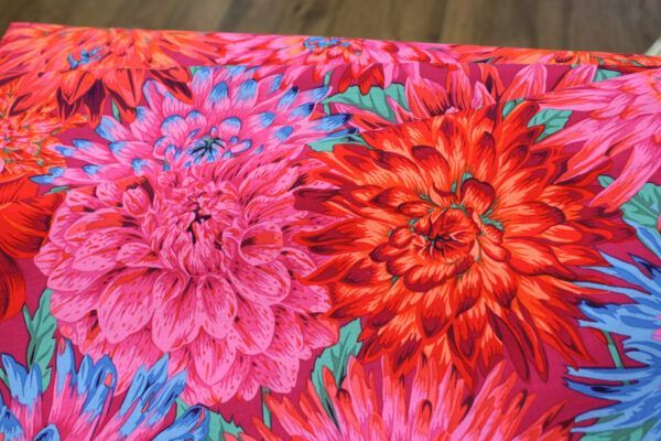 Popeline // Kaffe Fassett // Cactus Dahlia // Red – Bild 3
