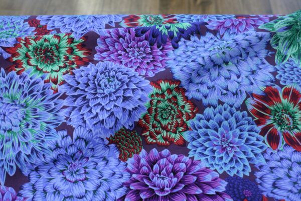 Popeline // Kaffe Fassett // Dancing Dahlias // Blue