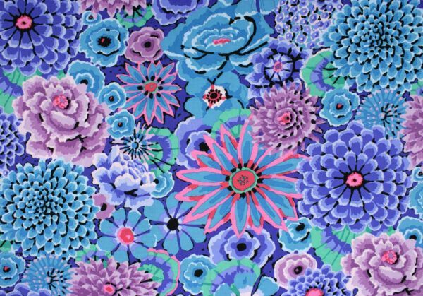 Popeline // Kaffe Fassett // Enchanted // Blue – Bild 3