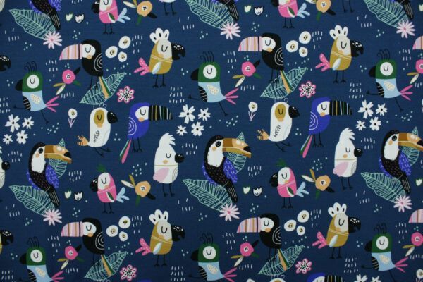 Baumwolljersey // Sweet Birds – Bild 4