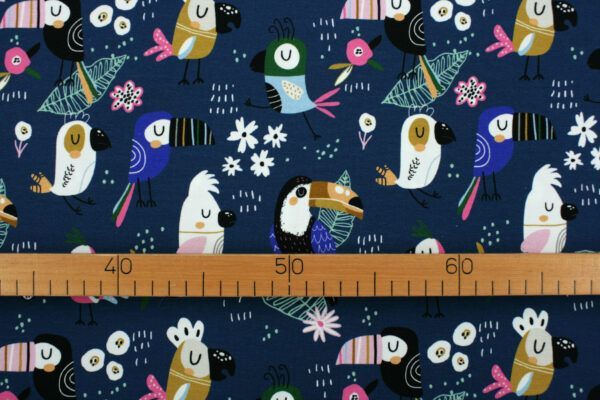 Baumwolljersey // Sweet Birds – Bild 3