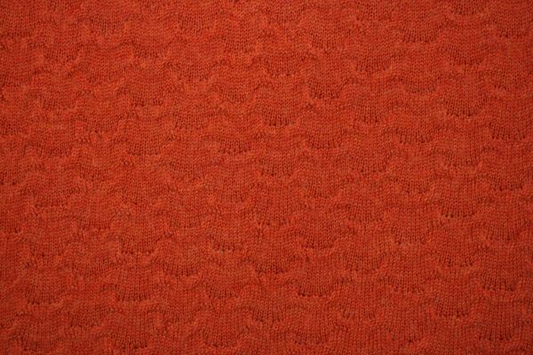 Merinostrick // Muster // Orange – Bild 5