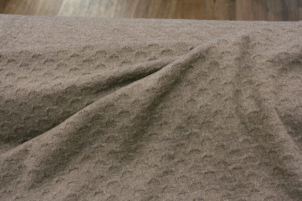 Merinostrick // Muster // Beige – Bild 2