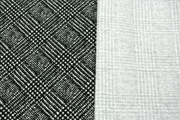 Sommersweat // Karo // Schwarz Weiß – Bild 2