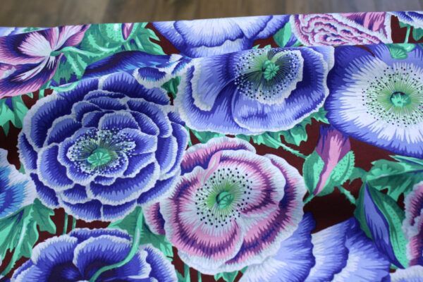 Popeline // Kaffe Fassett //  Poppy Garden // Blue – Bild 2