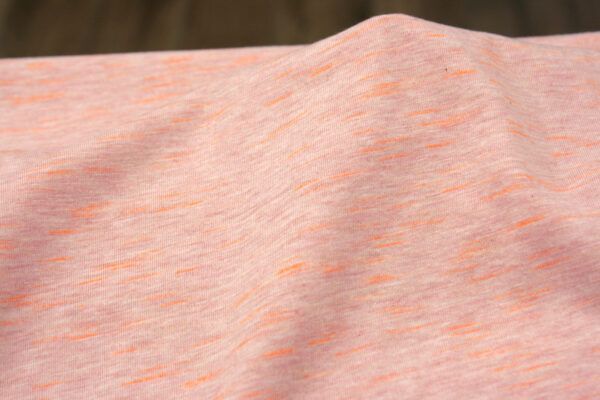Baumwoll-Viskosejersey // Sakura // Peach Neon Orange – Bild 2