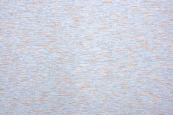 Baumwoll-Viskosejersey // Sakura // Smoke Blue Neon Orange – Bild 2