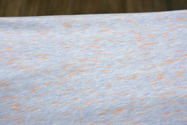 Baumwoll-Viskosejersey // Sakura // Smoke Blue Neon Orange – Bild 4