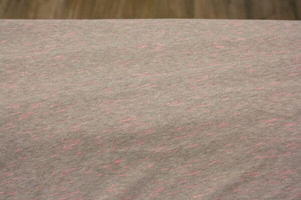 Baumwoll-Viskosejersey // Sakura // Taupe Neon Pink – Bild 4