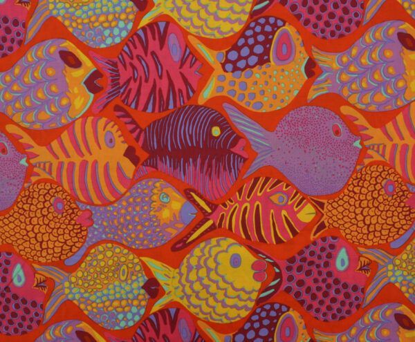 Popeline // Kaffe Fassett // Shoal // Tomato – Bild 4