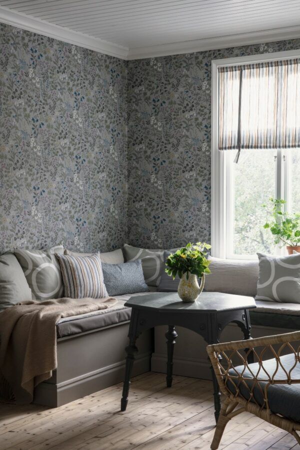 Dekostoff // Loop // Light Smoke Blue – Bild 2