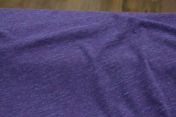 Baumwoll-Viskosejersey // Transformation // Purple Turquoise