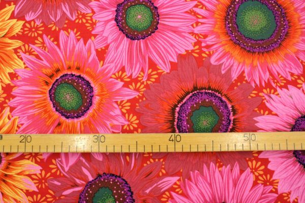 Popeline // Kaffe Fassett // Van Gogh // Red – Bild 3