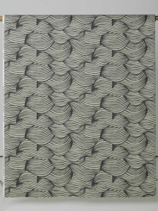 Dekostoff // Wave // Grey – Bild 2