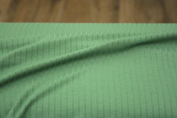 Viskosejersey // Gerippt // Grün – Bild 6