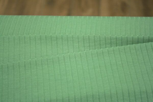 Viskosejersey // Gerippt // Grün – Bild 3