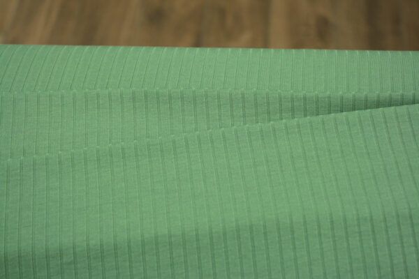 Viskosejersey // Gerippt // Grün – Bild 7