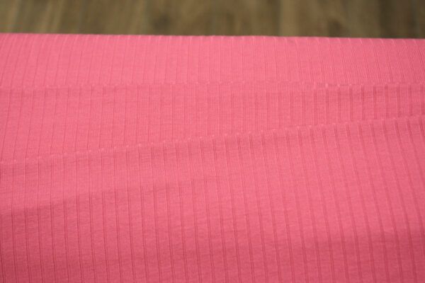 Viskosejersey // Gerippt // Rosa – Bild 3