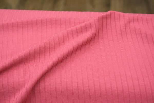 Viskosejersey // Gerippt // Rosa