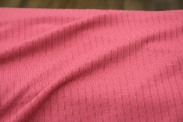 Viskosejersey // Gerippt // Rosa – Bild 2