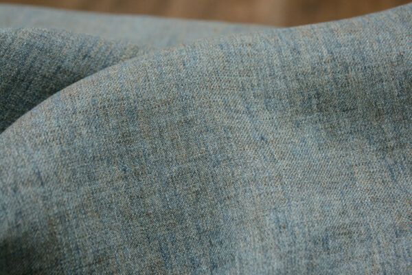 Leinen Chambray // Cross Dye // Blau Braun – Bild 2