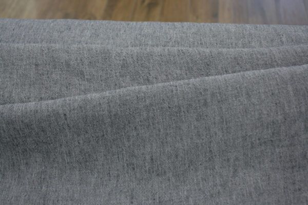 Leinen Chambray Gecrasht // Cross Dye // Grau Schwarz – Bild 2
