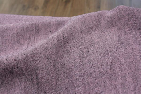 Leinen Chambray // Cross Dye // Rose Schwarz