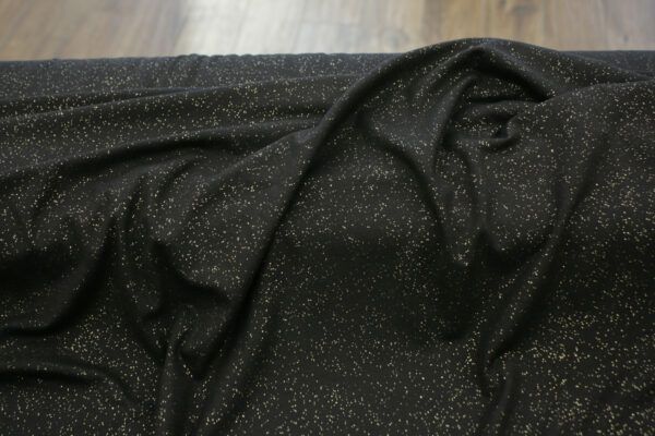 Viskosejersey // Glitzer // Gold – Bild 2