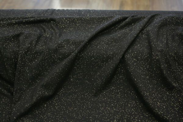 Viskosejersey // Glitzer // Gold – Bild 4