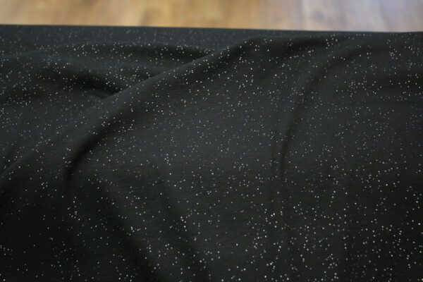 Viskosejersey // Glitzer // Silber – Bild 4