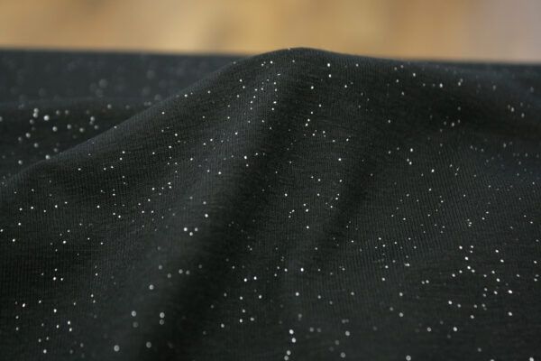 Viskosejersey // Glitzer // Silber