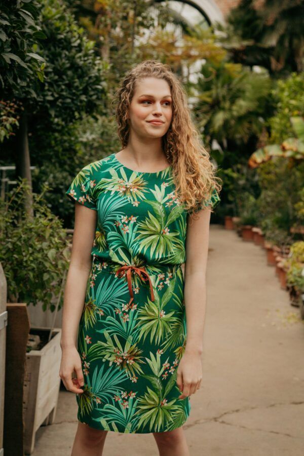 Viskose // Atelier Jupe // Tropical Palm Leaves – Bild 5