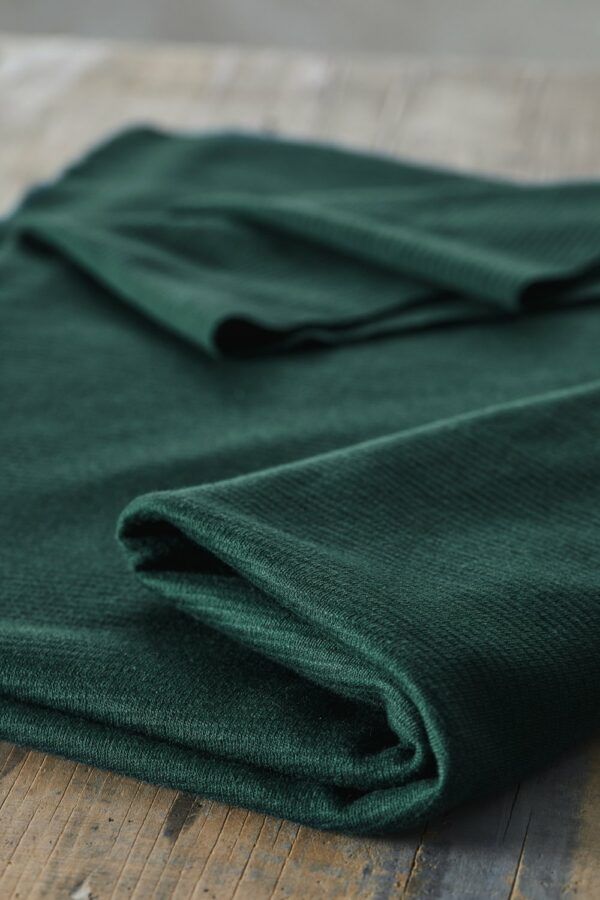 Organic Woolen Ottoman // Mind The Maker // Bottle Green
