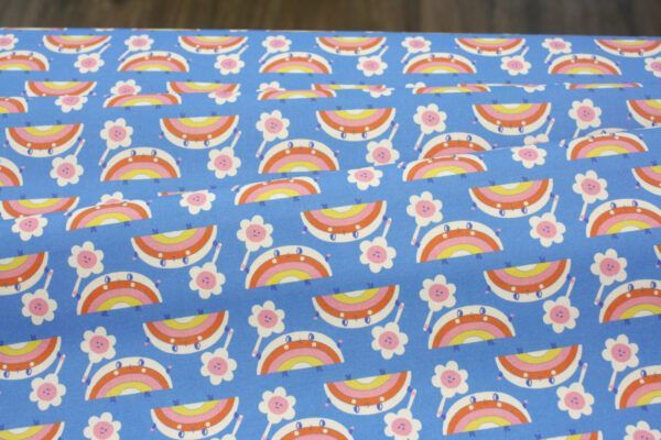 Popeline // Paintbrush Studio Fabrics // Grow Love // Rainbow Wishes – Bild 2
