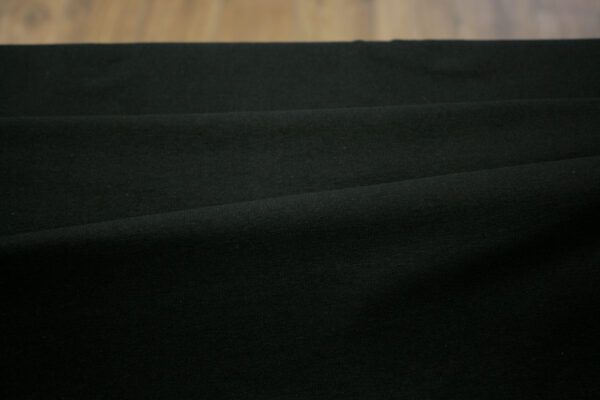 BIO Baumwolljersey // Uni // Schwarz – Bild 2