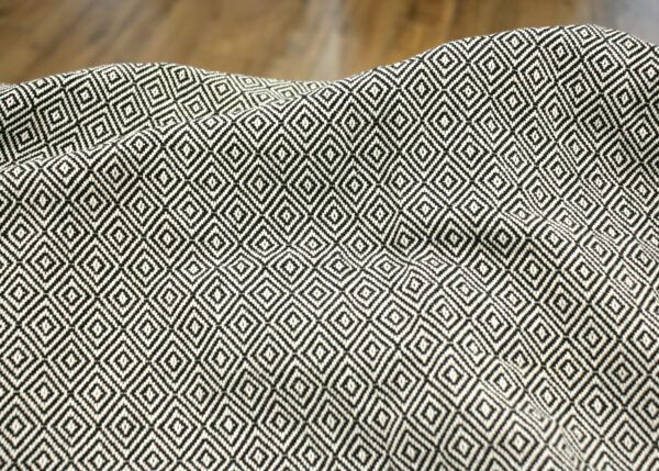 Baumwollstoff // Hamam // Black White – Bild 3