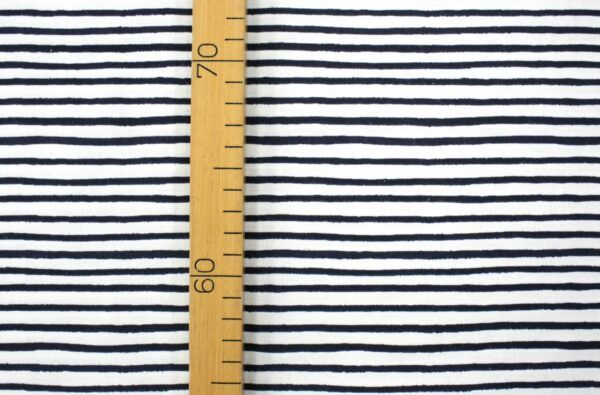 Popeline // Cotton and Steel // Stripe // Navy – Bild 3