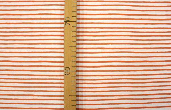 Popeline // Cotton and Steel // Holiday Classics //Festive Stripe // Orange – Bild 2